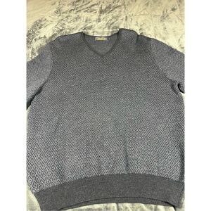 Brooks Brothers Blue Crewneck Sweater Textured Knit